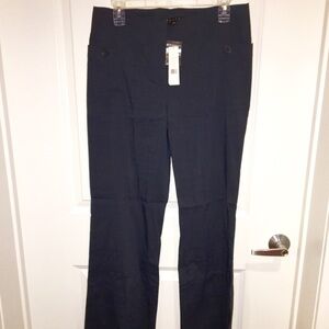 Theory black linen pants